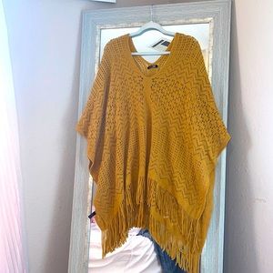 NEW FASHION NOVA FRINGE SHRUG🤎